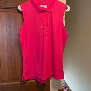 Ladies sleeveless golf top